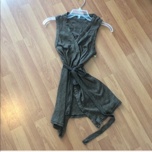 Michael Stars Wrap BrownTie Tunic - Picture 6 of 16